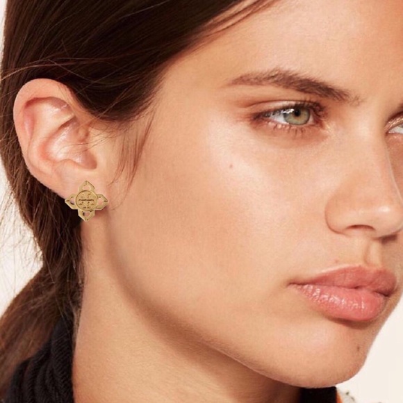 TORY BURCH • Gold Babylon Earrings - Picture 2 of 4